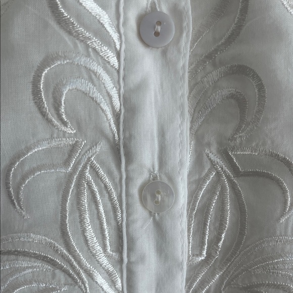 Sundance Ivory Embroidered Blouse - Picture 3 of 5